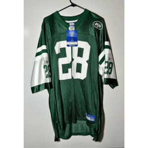 Vintage New York Jets Curtis Martin #28 Reebok On Field Green Jersey Sz XL NWT